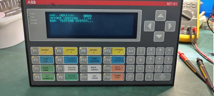 ABB industrial HMI panel repair at Northern Power Electronics Newcastle