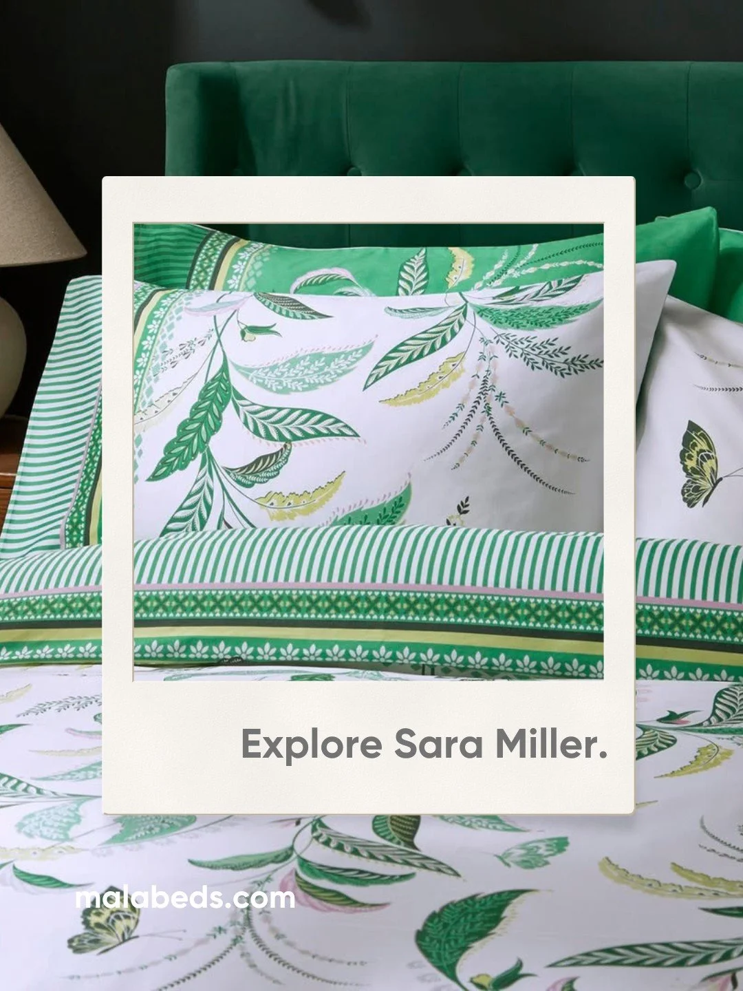 🌿 Thoughtful design, soft fabrics 💭
Our @saramillerlondon bedding combines style and comfort for every night.
📷 Sara Miller - Fern Garden 
#AshleyWildeGroup #SaraMillerLondon #BedroomInspo #Bedding #RugbyTownCentre #SupportLocal