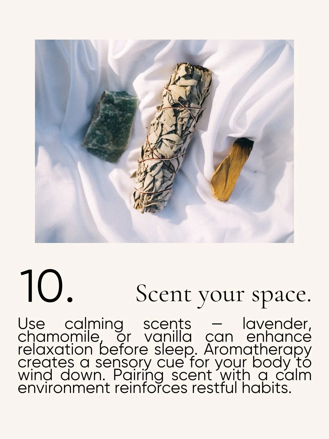 Winter sleeping tips... no. 10 ❄️

Scent is one of the fastest ways to shift into rest.
Lavender, chamomile, or soft vanilla can subtly signal bedtime ☁️

#MalaBeds #Sleep #SleepInspo #Bedding #HomeDecor