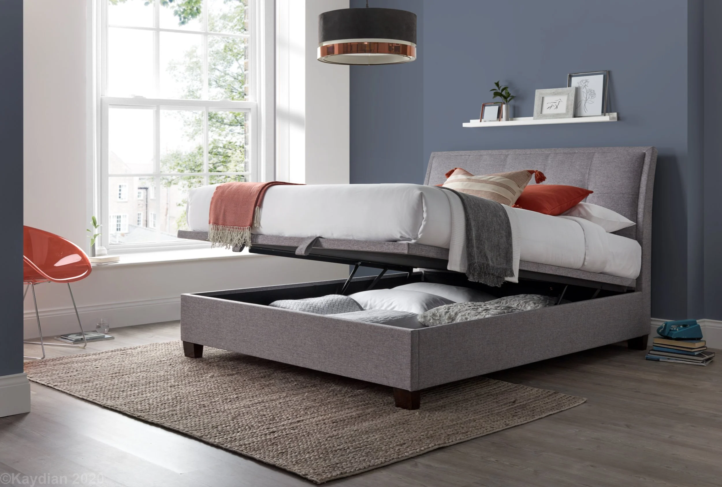 Accent Ottoman Bed, Marbella Grey, open.jpg