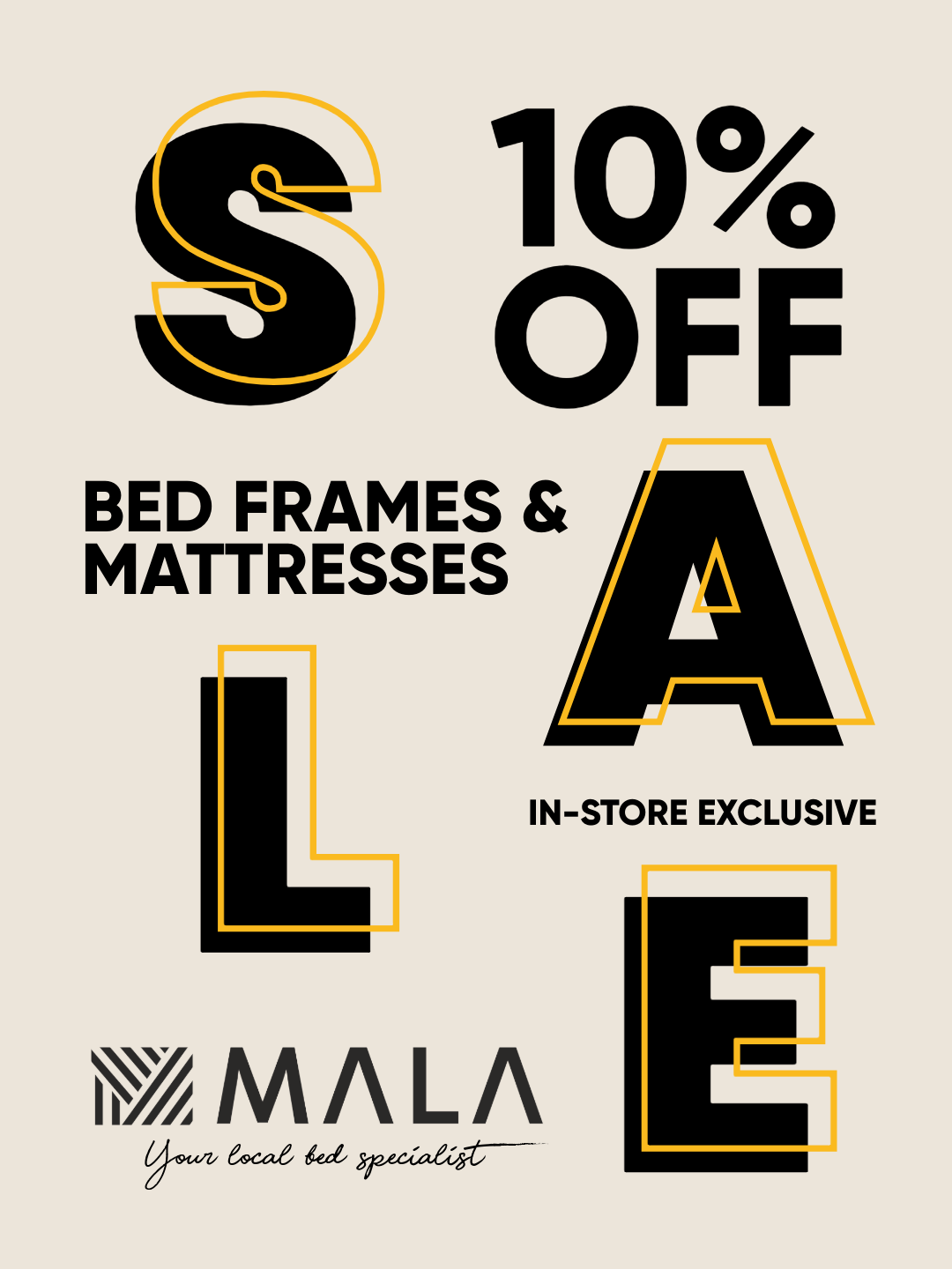 New Year Bed and Mattress Sale 10% Off Promotion