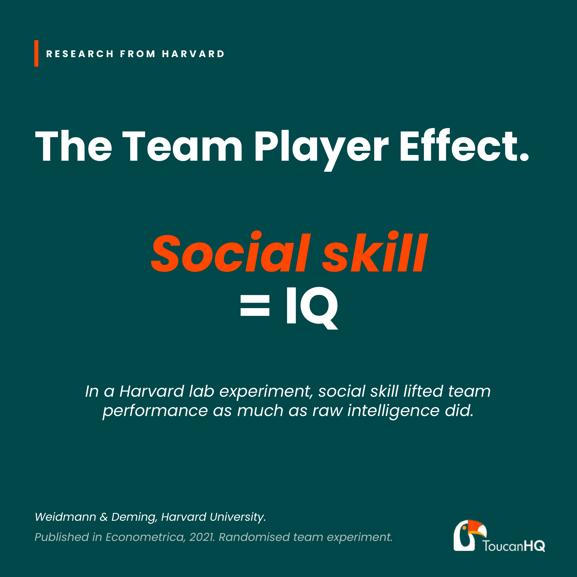 The Team player effect - why EQ matches IQ