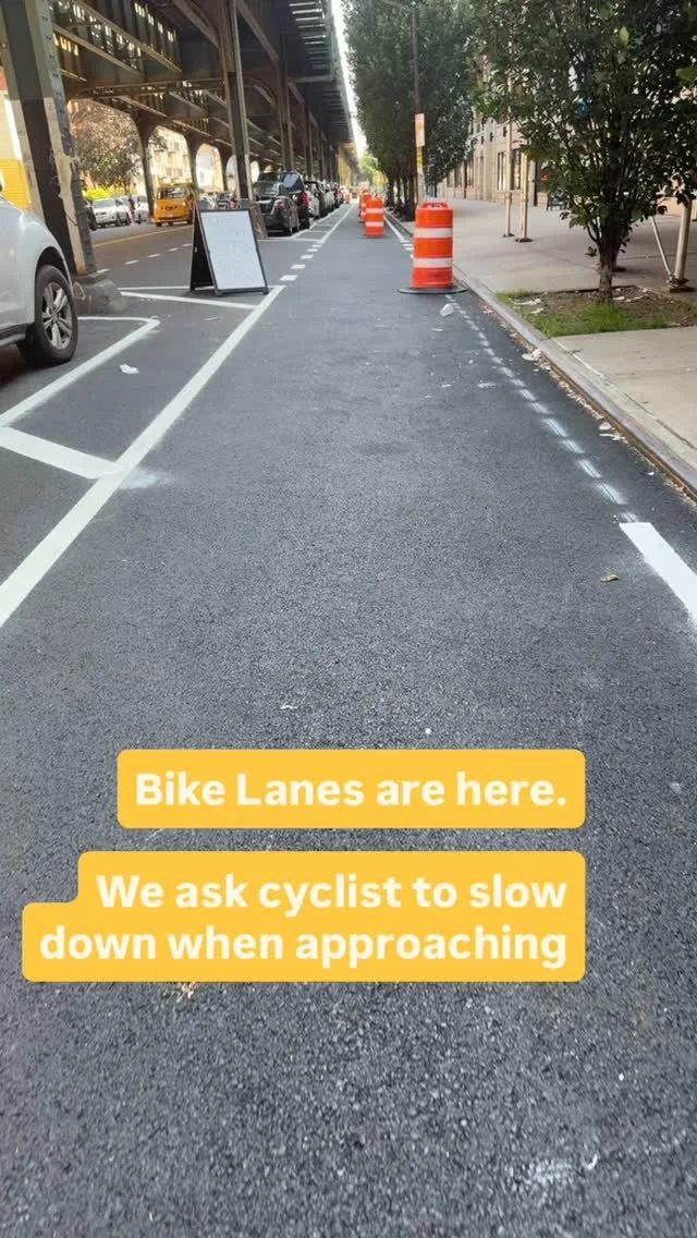 Please be mindful and cautious when approaching. Vehicles will be entering and exiting. Others will attempt to double park or make U-turns.