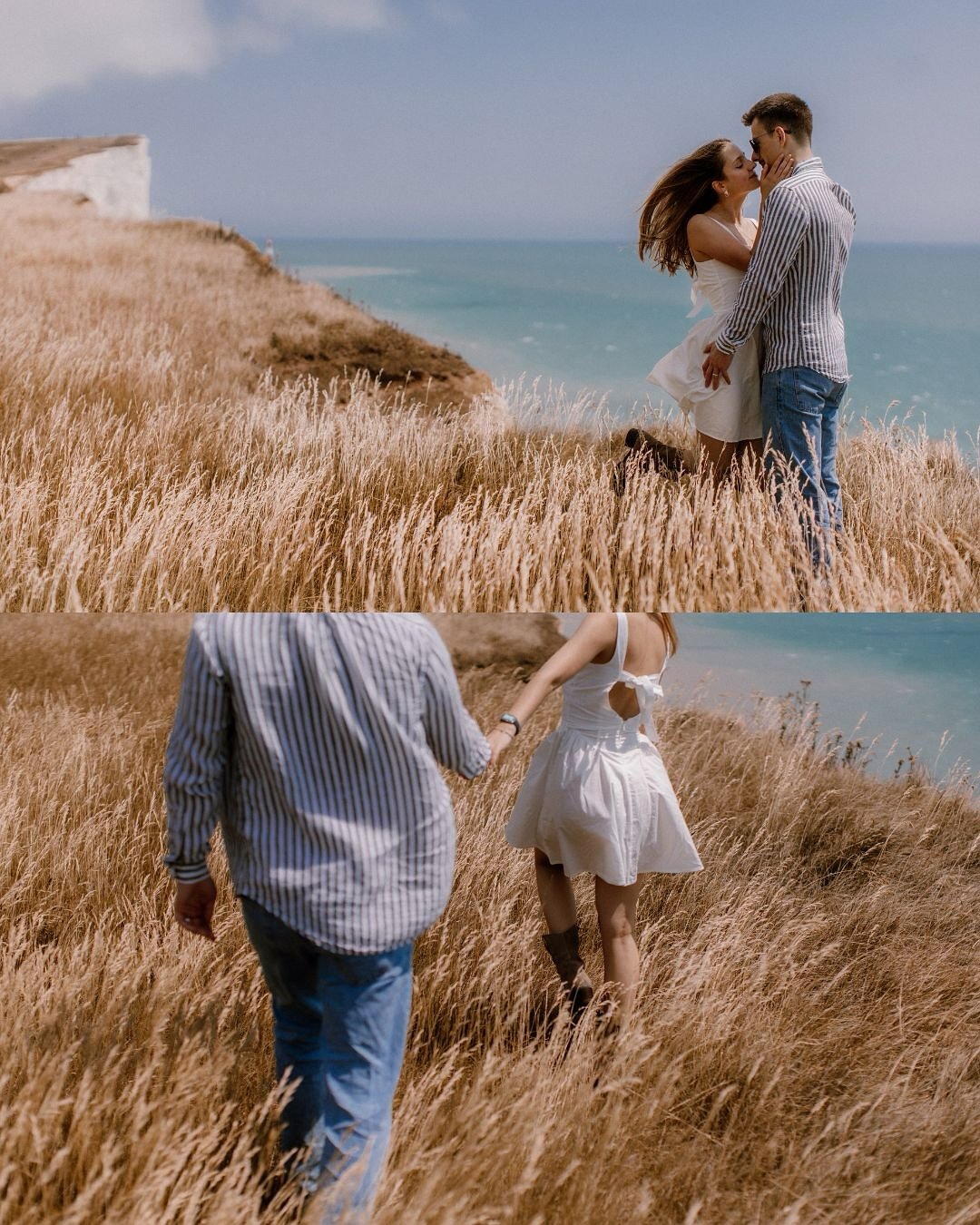 Where love meets the sea &mdash; a moment held forever by the winds of La Manche 💨💛