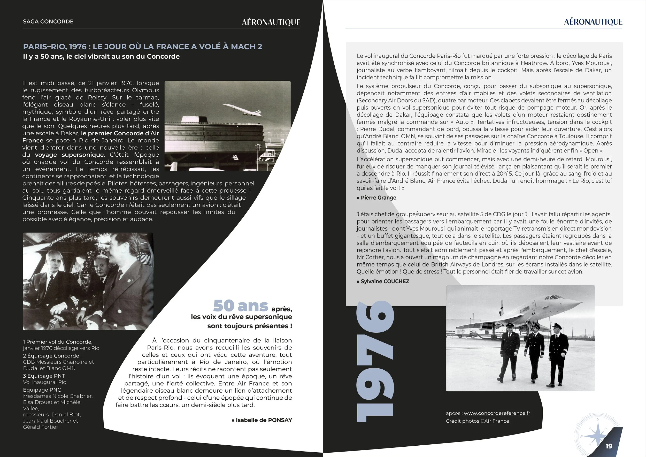 Conception graphique, direction artistique, les cinquante ans du Concorde