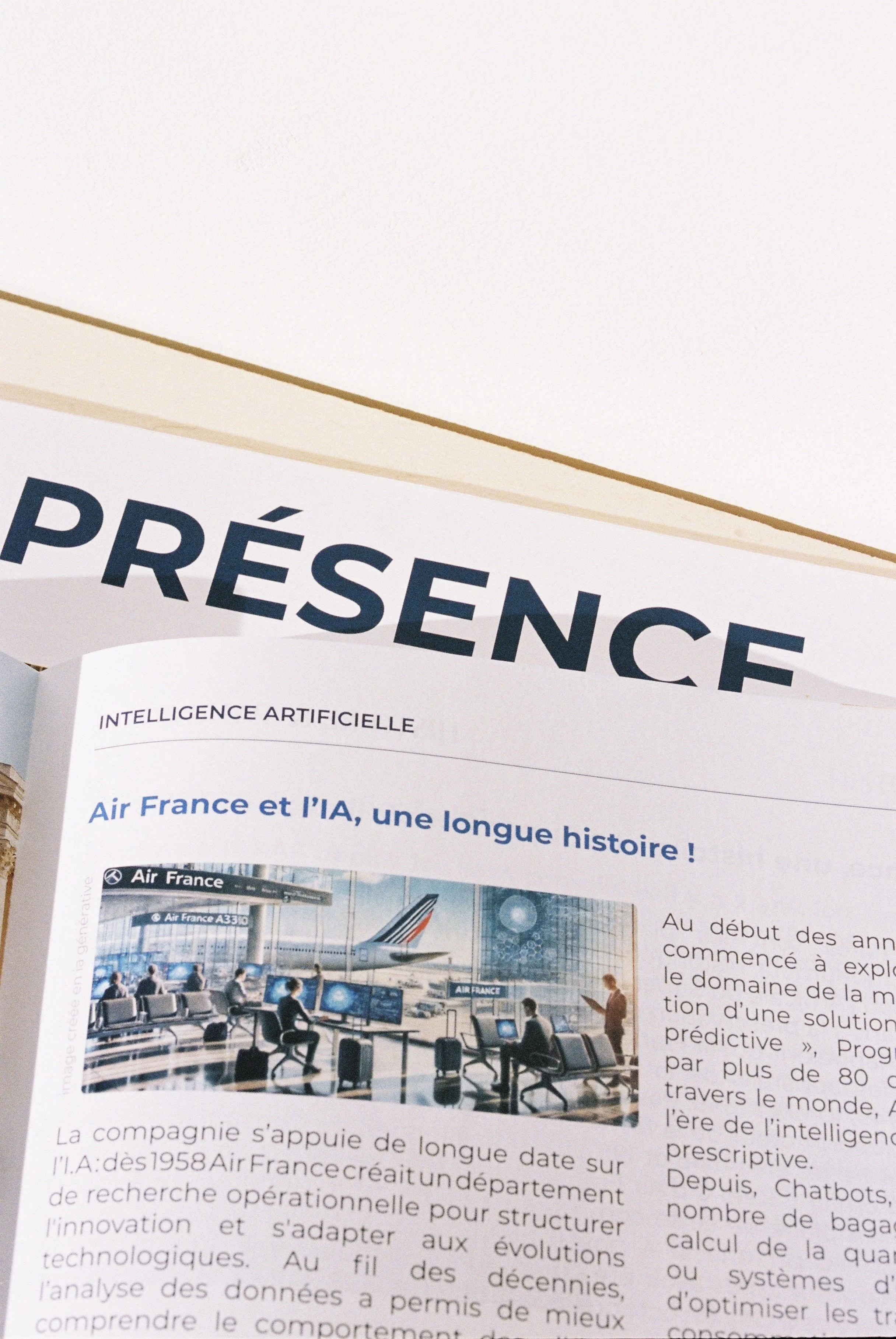 Edition - Conception graphique - revue Présence - Air France