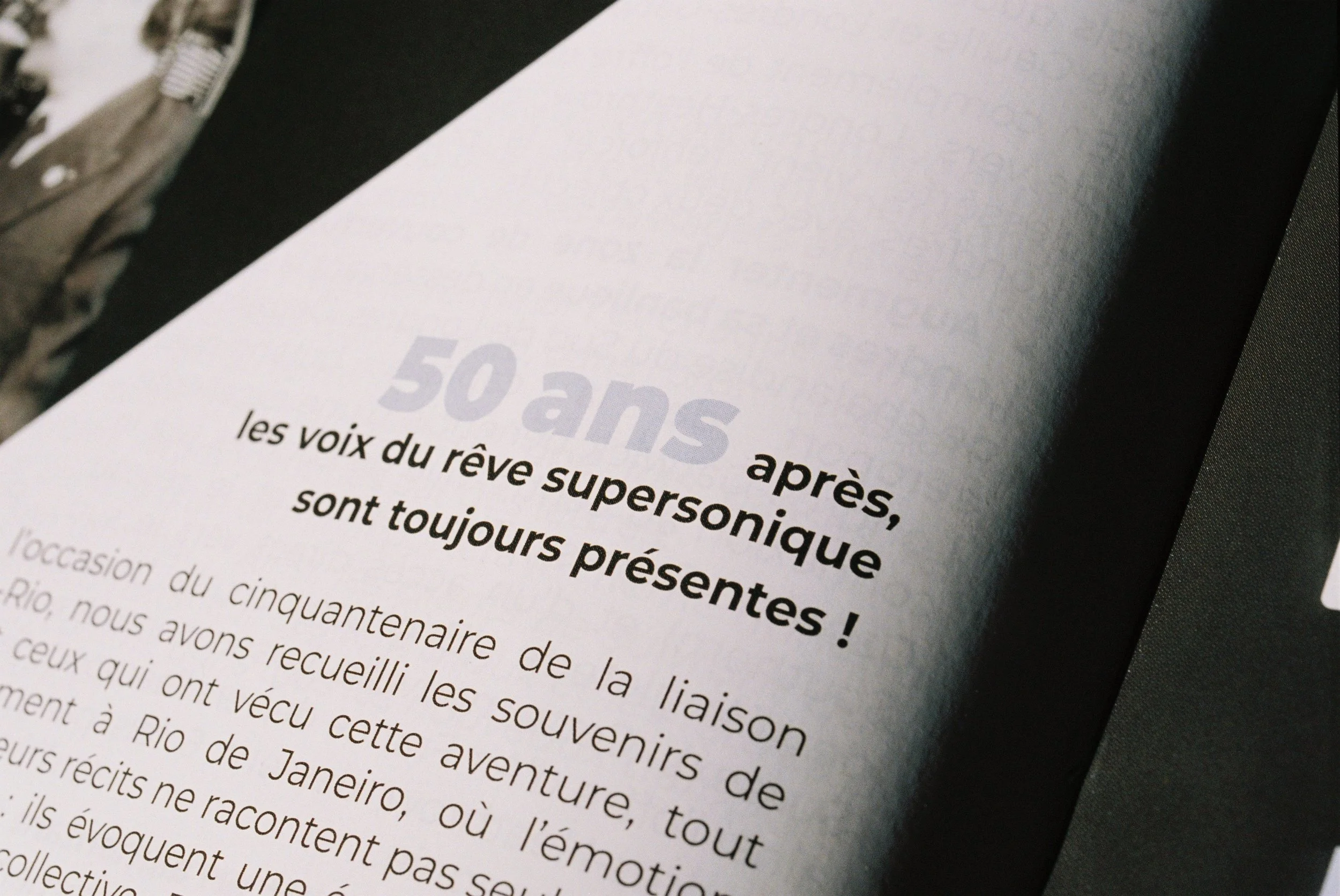 Conception graphique, édition, aviation, ARAF Air France, 1er vol Concorde Paris Rio 1976