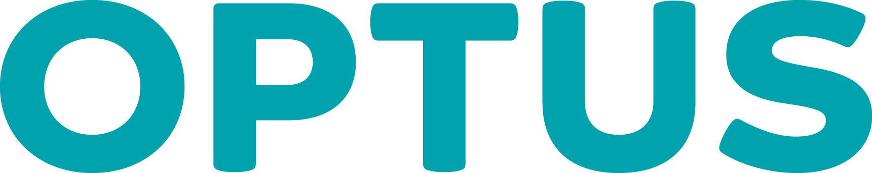 Optus logo  featuring the company name in uppercase blue letters.