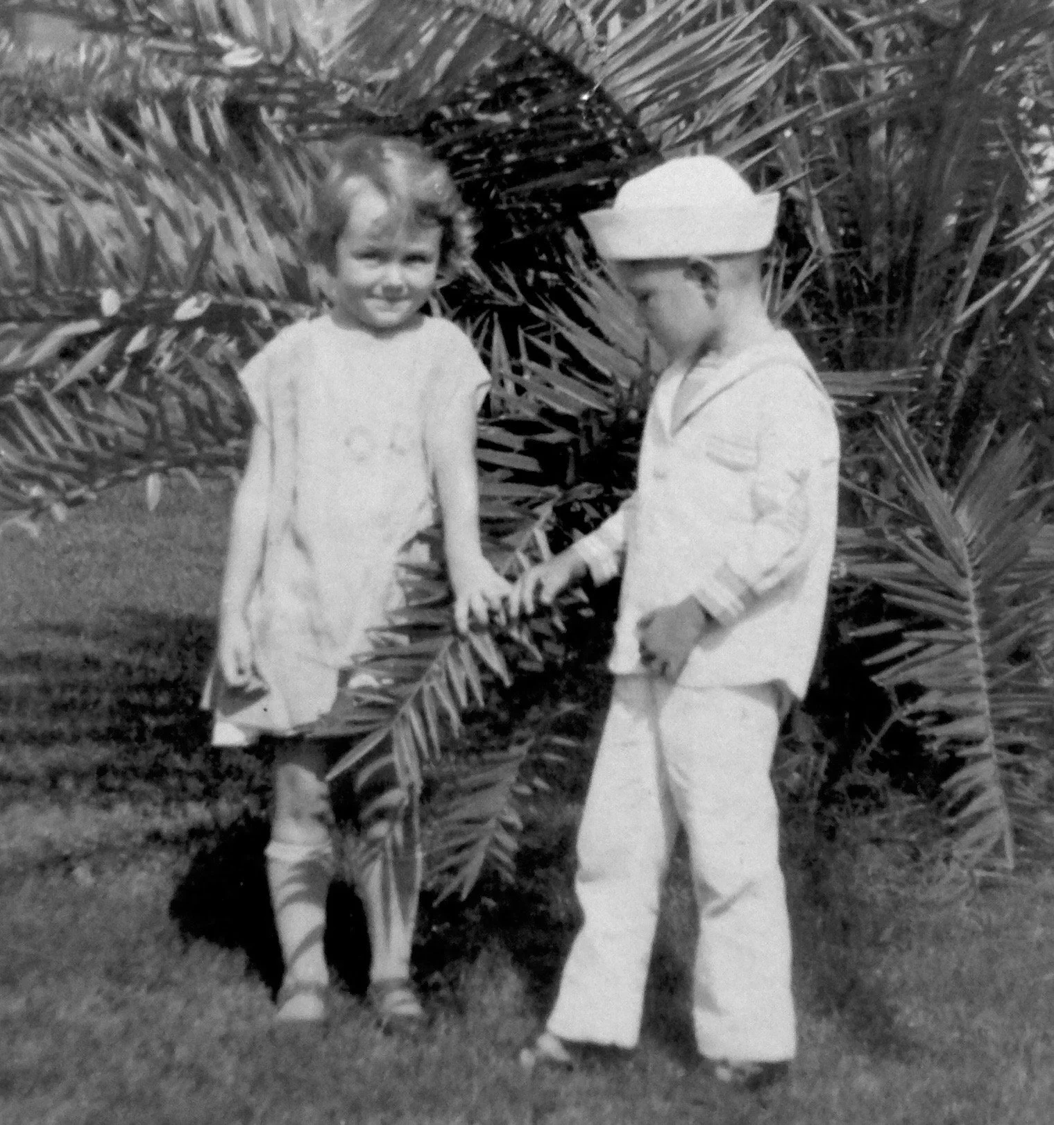 Young Gene Otto wearing the sailor suit later worn by Robert the Doll
