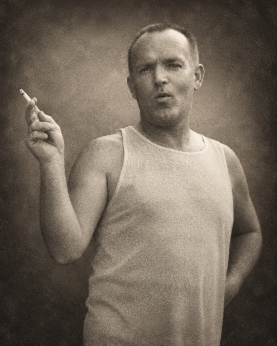 Historic photograph of Frank Fontis, whose spirit is associated with the Key West Firehouse Museum