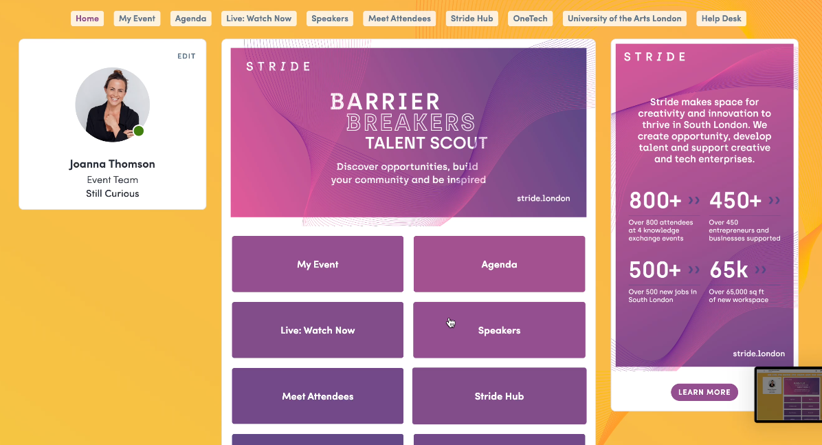 Stride barrier breakers talent scout