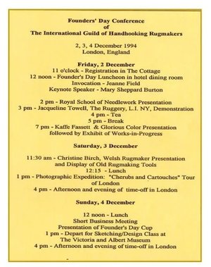 Sample Founders Day Programs Founder’s Day Schedule — TIGHR: THE INTERNATIONAL GUILD OF HANDHOOKING ...