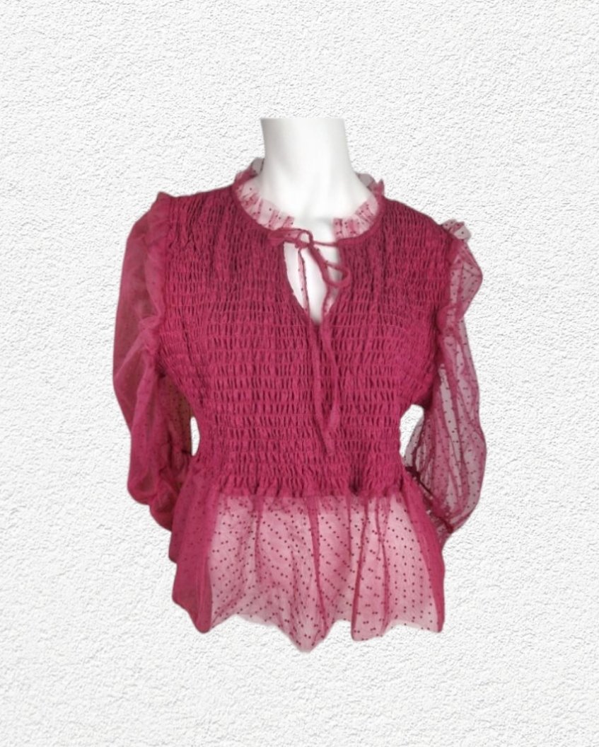 My Mo Bluse mit Spitzen Gr. XL