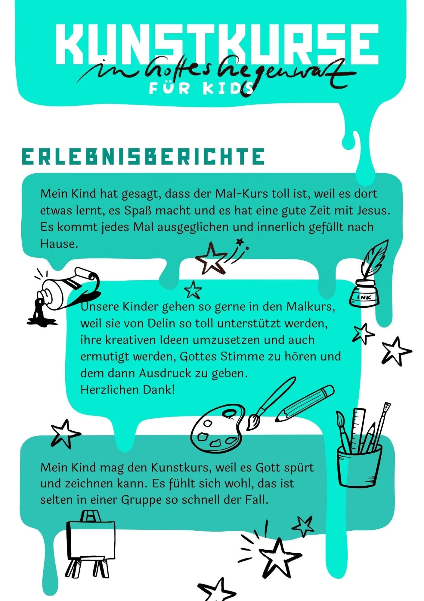 Kunstkurs Kinder Erlebnisberichte 2026 