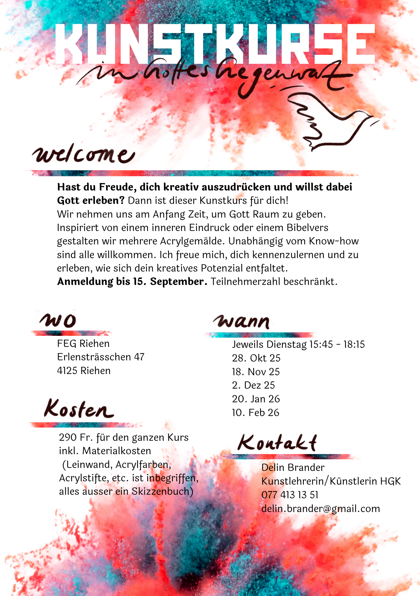 Kunstkurs Erwachsene II 2025 (hinten)