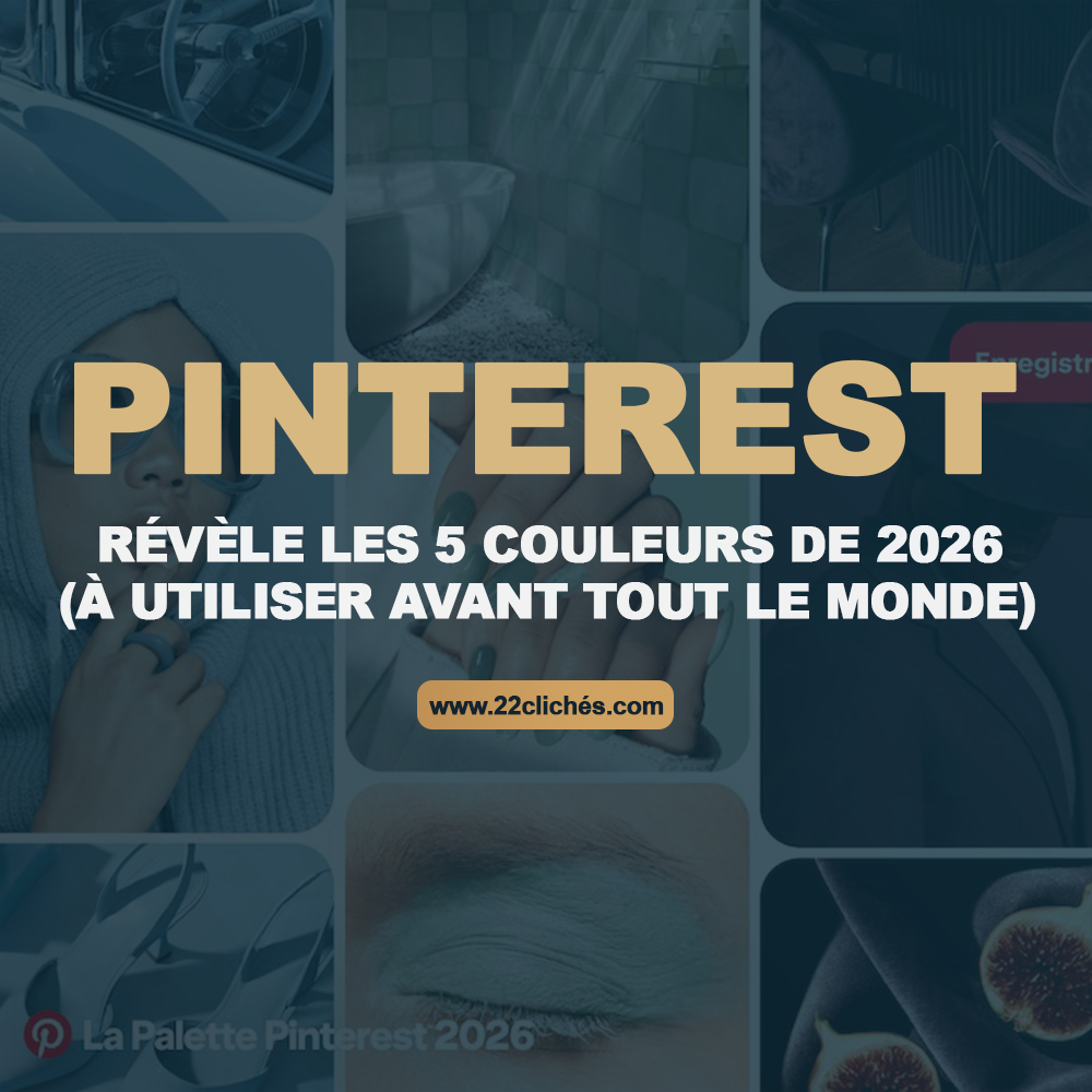 Pinterest révèle les 5 couleurs de 2026 (à utiliser avant tout le monde)