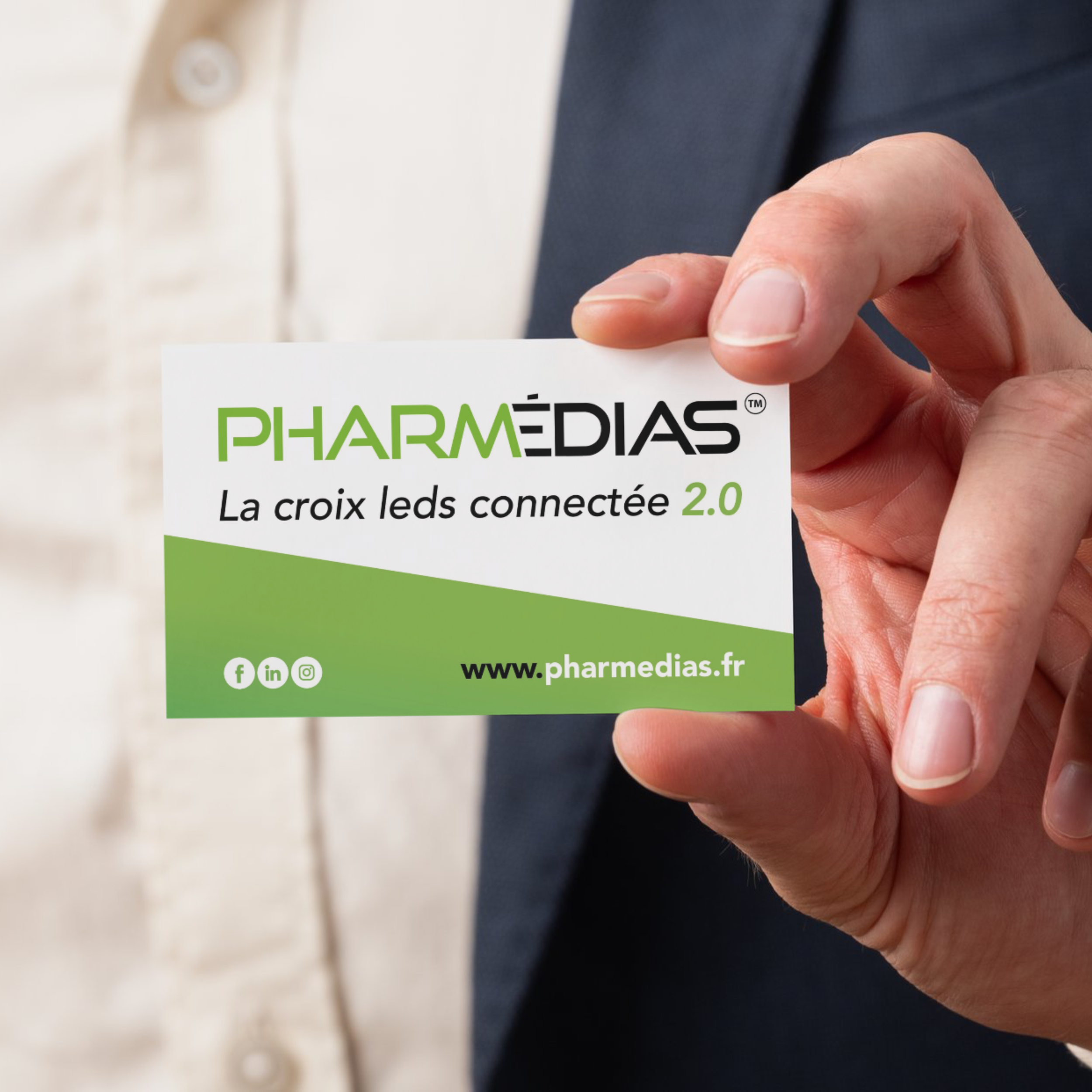 Création d'une carte de visite Pharmédias