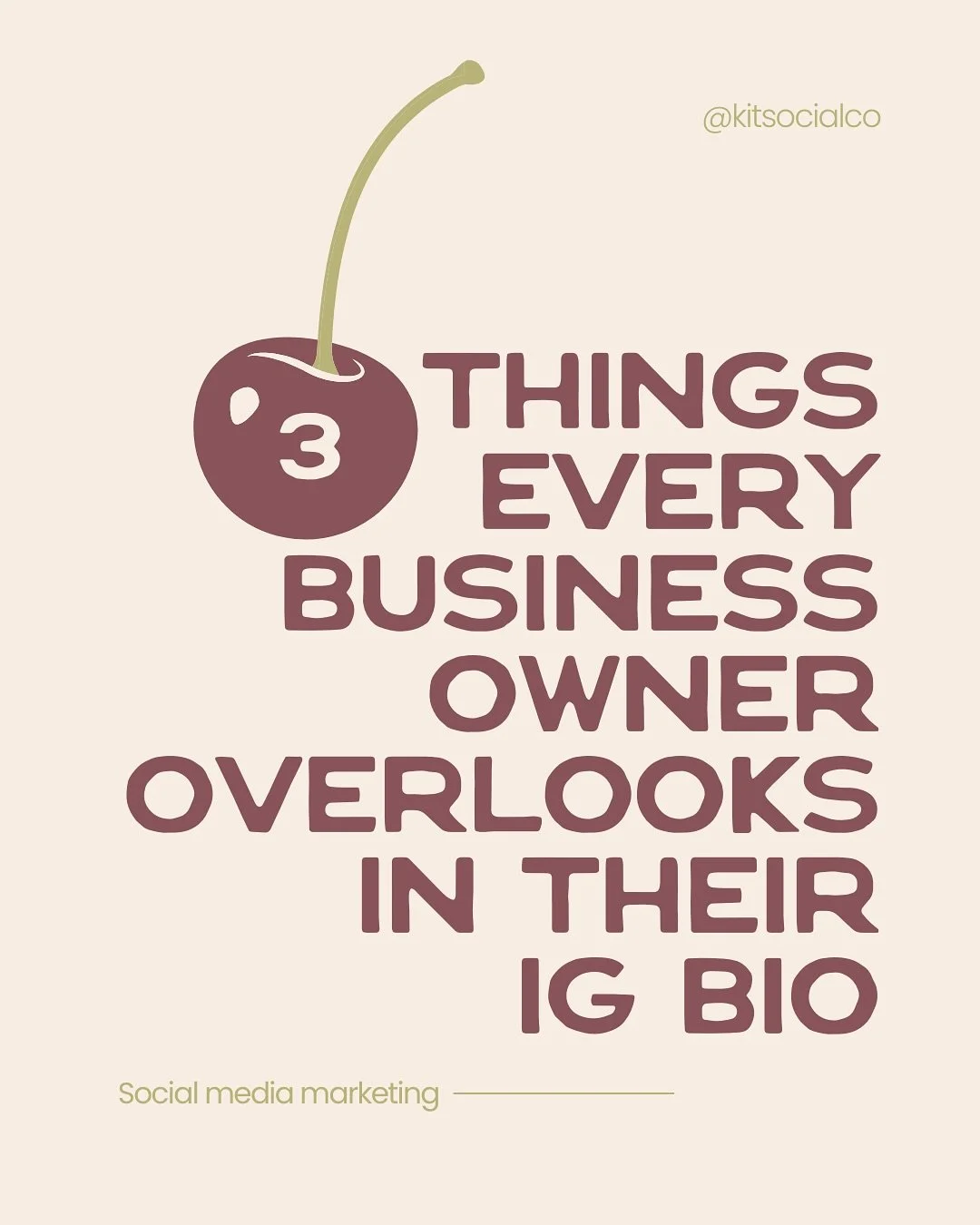 3 things every business owner overlooks in their IG bio 👇

1. No location (especially if you&rsquo;re a local business!)

Why this hurts you:
If you&rsquo;re a local biz or service provider, people need to know where you are! Make sure they have no 