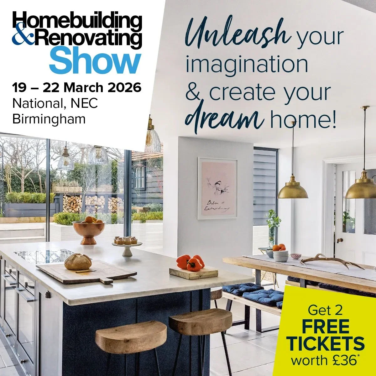 The Homebuilding &amp; Renovating Show at the NEC in Birmingham is a little more than two months away. The dates for your diary are Thursday 19th to Sunday 22nd March.

Are you going? Well, here's a fantastic opportunity to be part of the action, mee