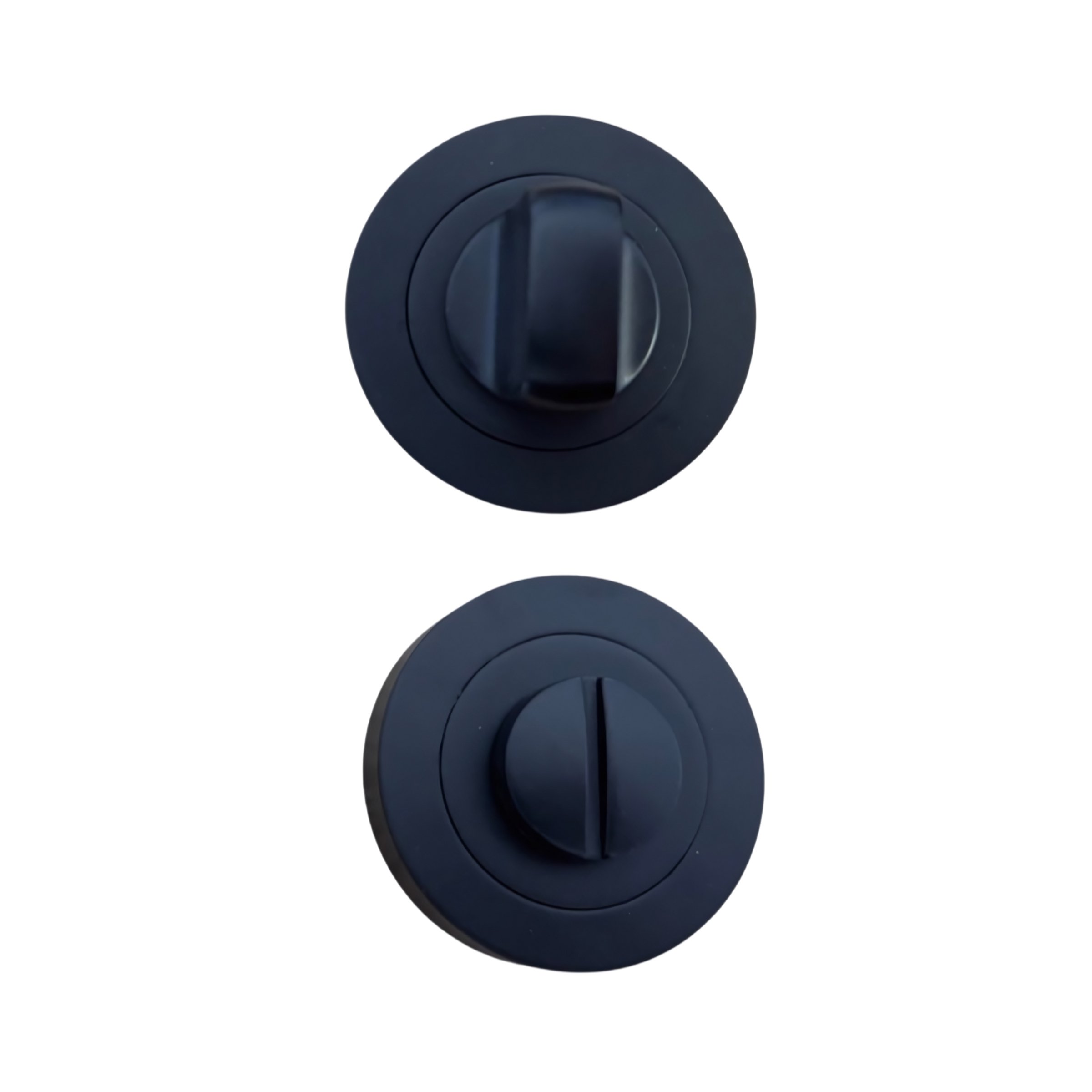 Round Black Bathroom Thumb Turn