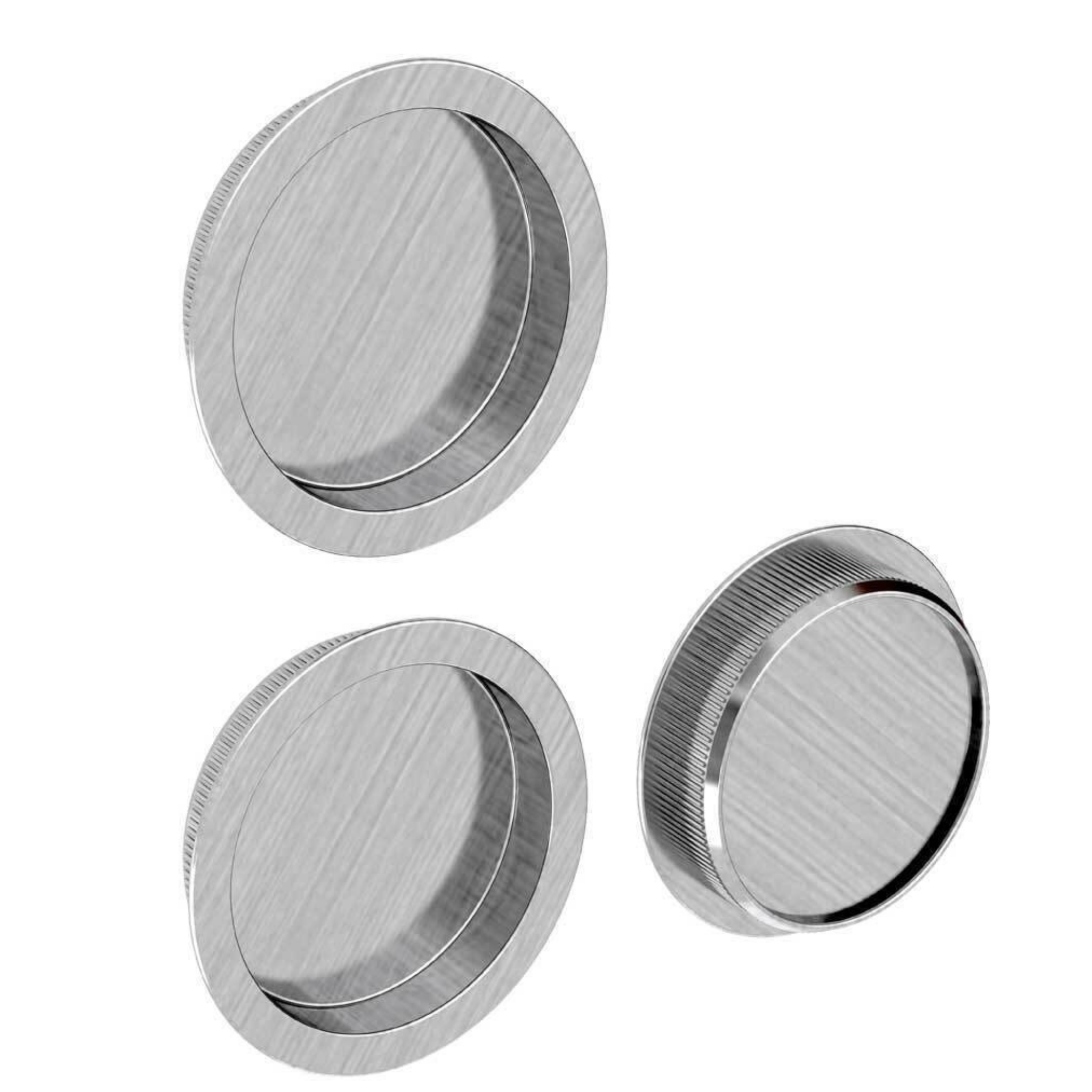 Round satin flush pocket door frame - Rocket Door Frames Accessories