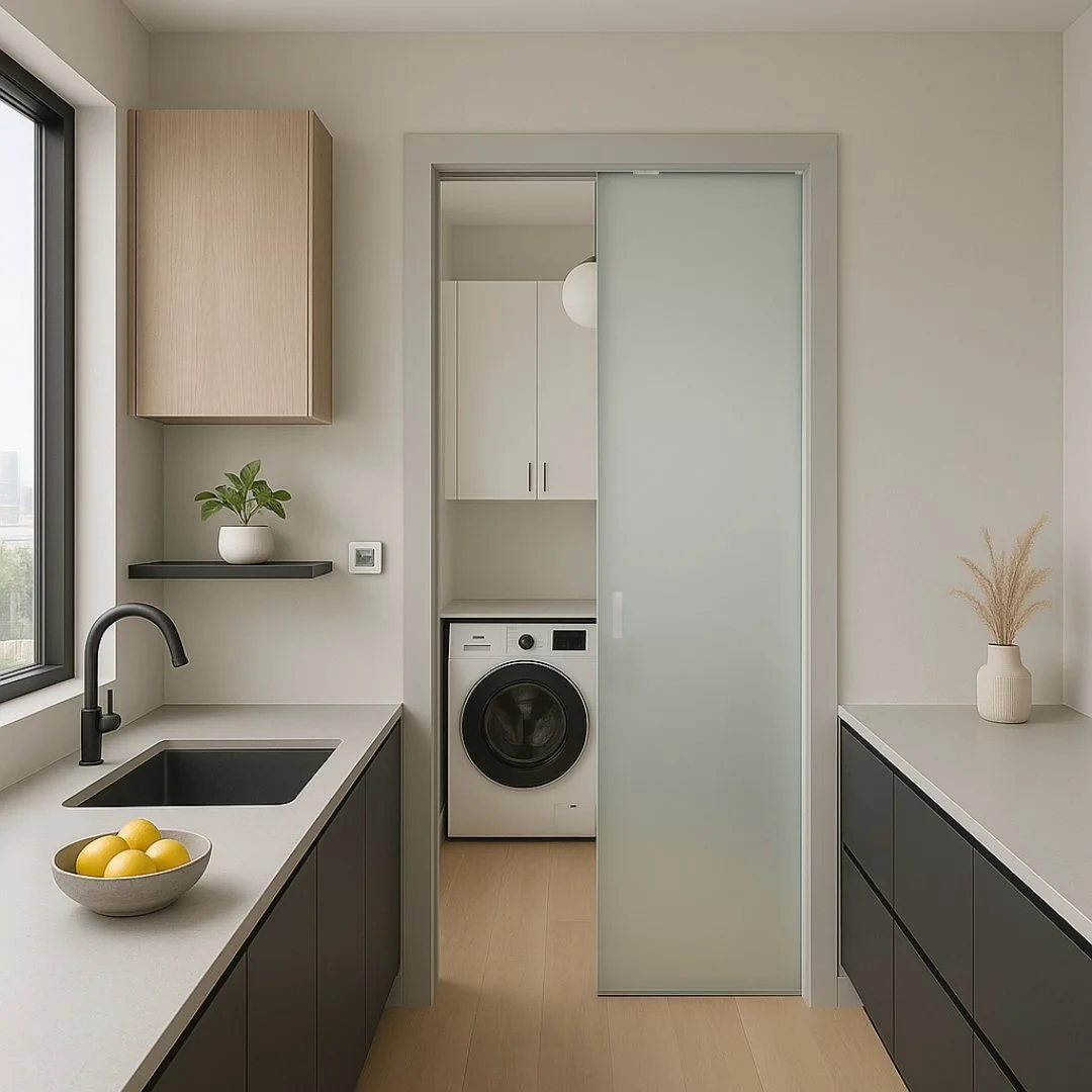 Glass Pocket Door kit with Soft Close & Jamb