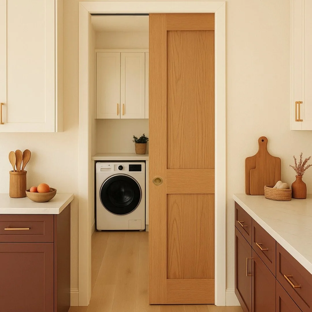 Red Kitchen Pocket Door.jpg