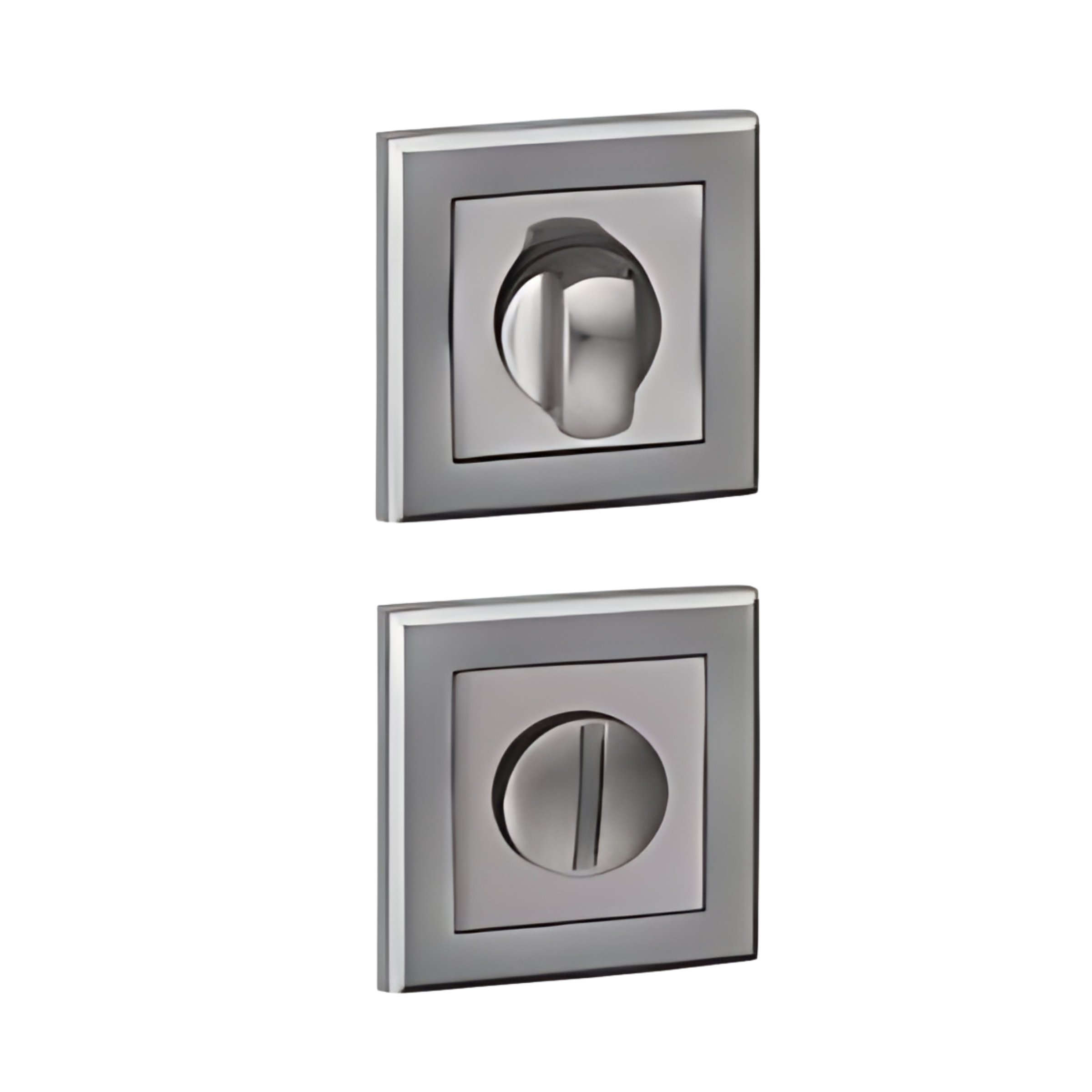 Square Satin Bathroom Thumb Turn