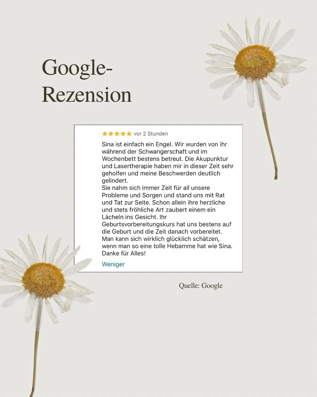 Genau solche R&uuml;ckmeldungen erinnern mich daran, warum ich meinen Beruf so liebe ✨🫶🏼

Frauen in dieser besonderen Zeit zu begleiten, Raum zu geben, zu st&auml;rken und da zu sein &ndash; das ist f&uuml;r mich mehr als ein Job. 
👶🏼 
Danke f&uu