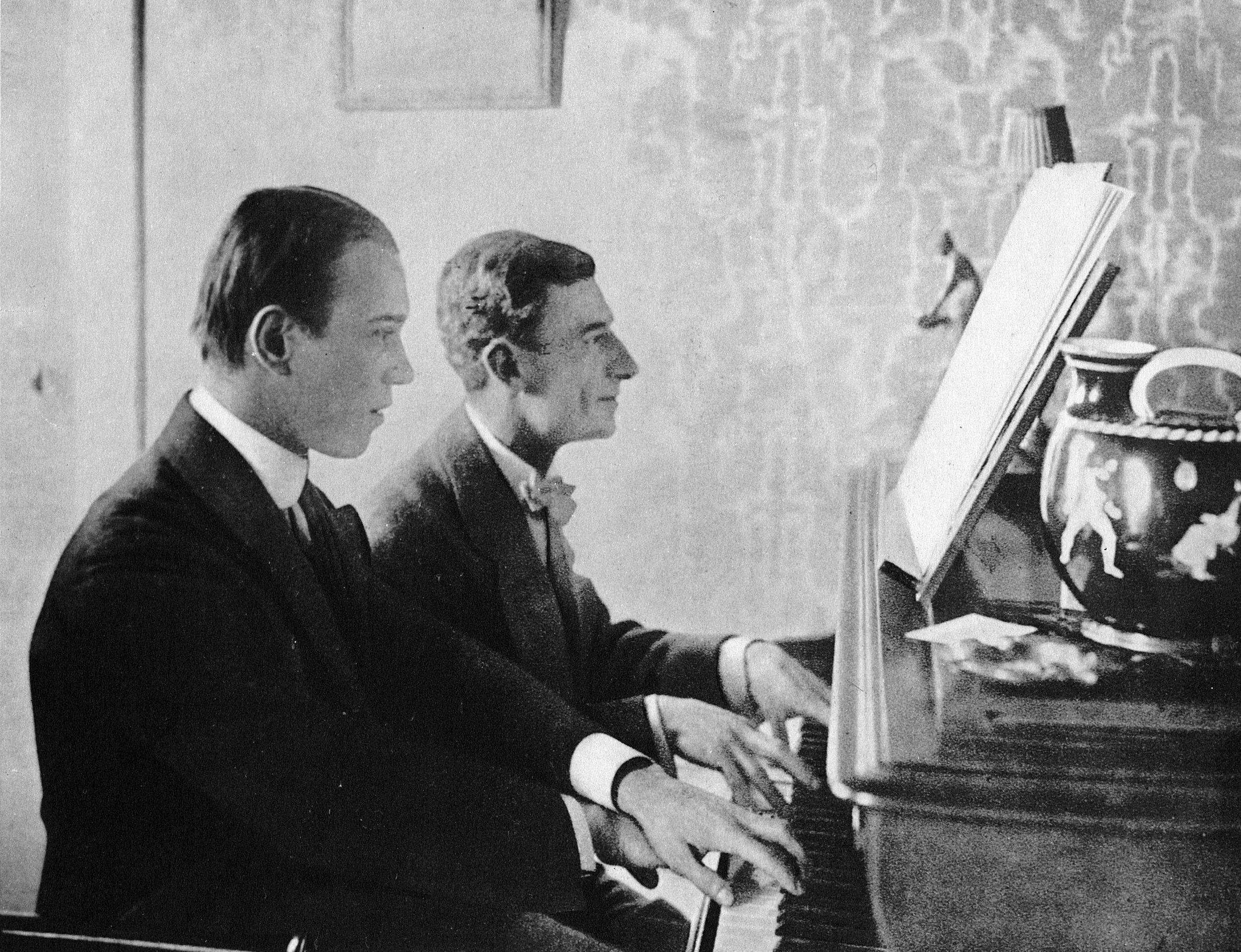 Ravel and Nijinsky working on Daphnis and Chloe.jpeg
