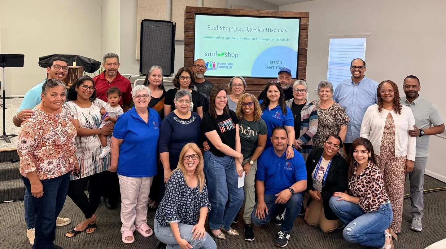 Hoy nuestros di&aacute;conos, ancianos y maestros de Escuela B&iacute;blica participaron del taller Soul Shop para Iglesias Hispanas.

Un tiempo de capacitaci&oacute;n enfocado en ministrar a personas que atraviesan la desesperaci&oacute;n suicida, r