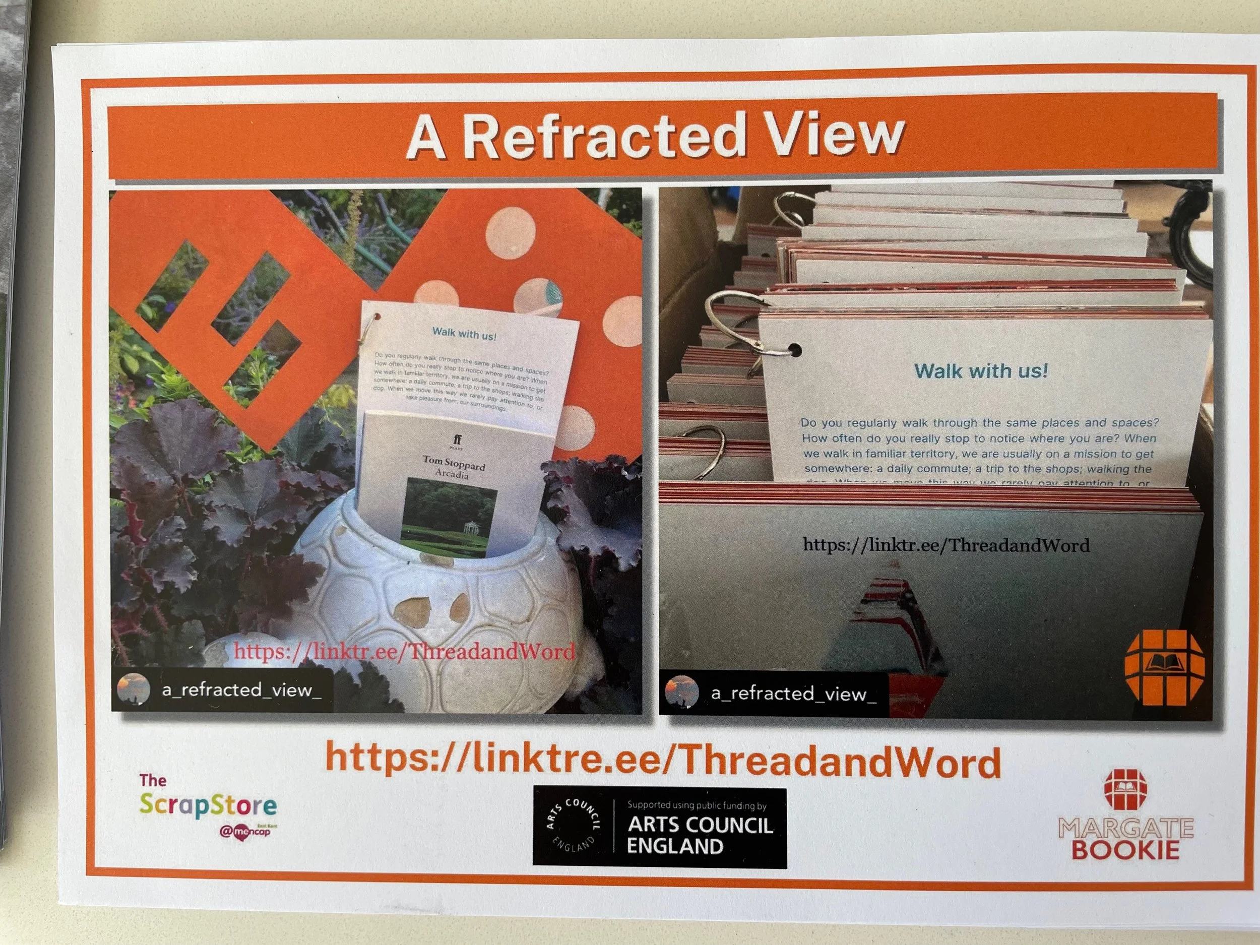 A Refracted View a project supported by Arts Council England with Thread and Word artists and member from East Kent Mencap