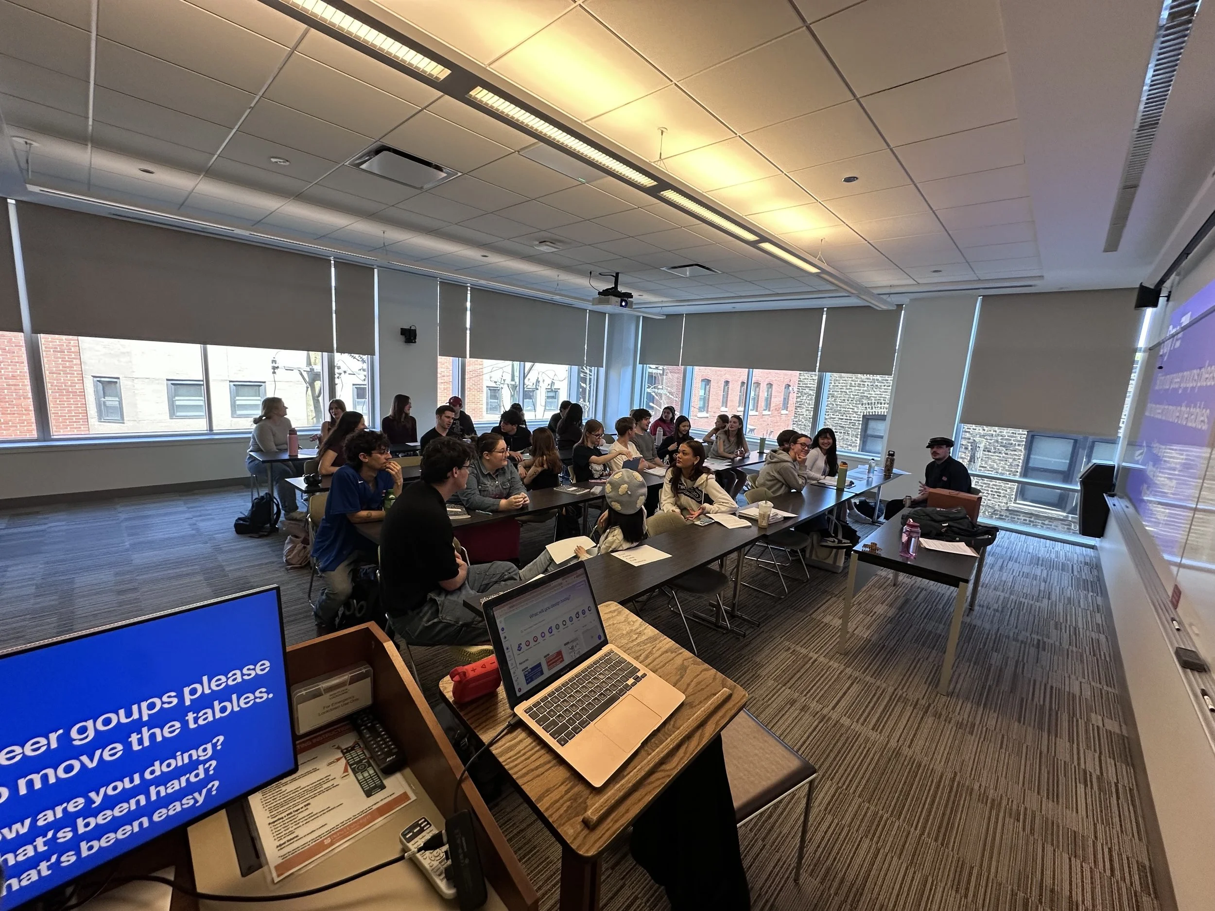 A candid I took of my fearless Gen Z students during their 30-Day Phone Fight