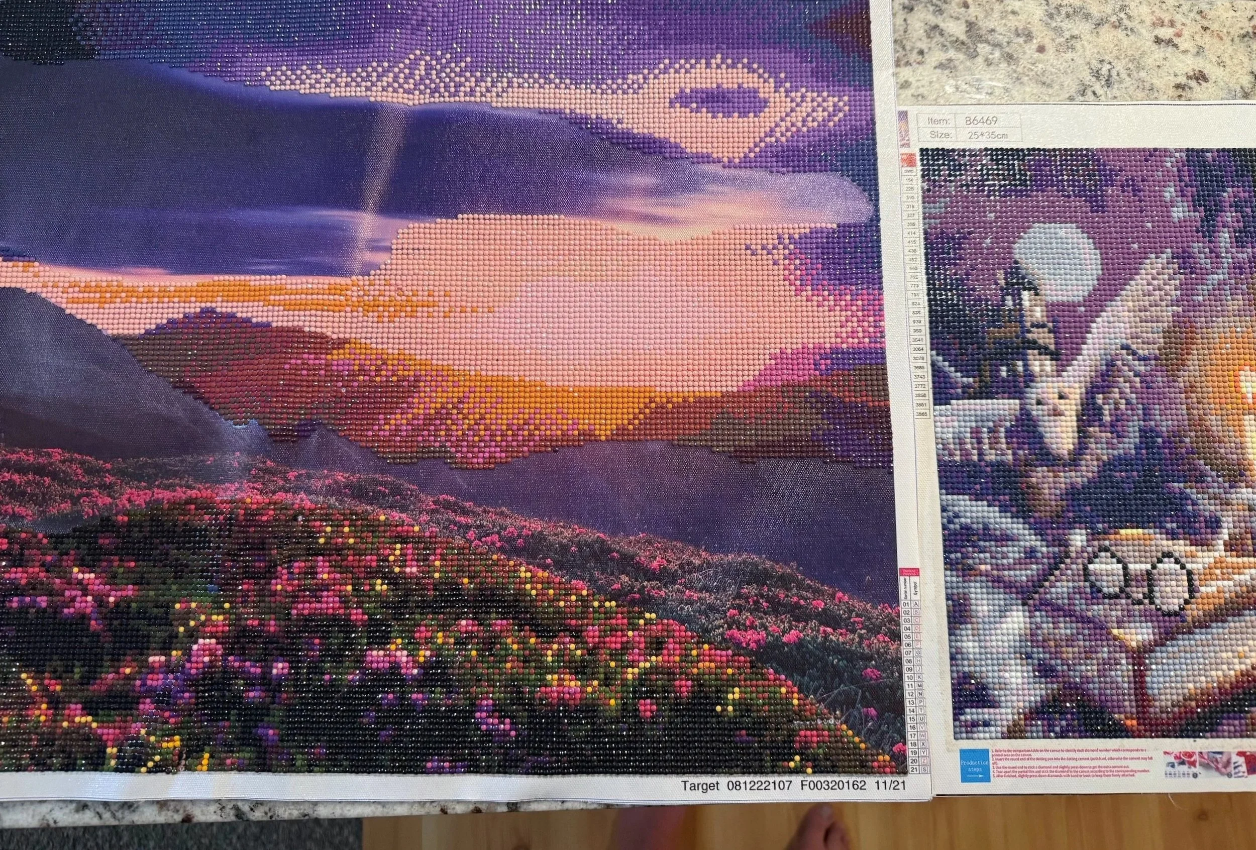 Diamond Painting In Progress