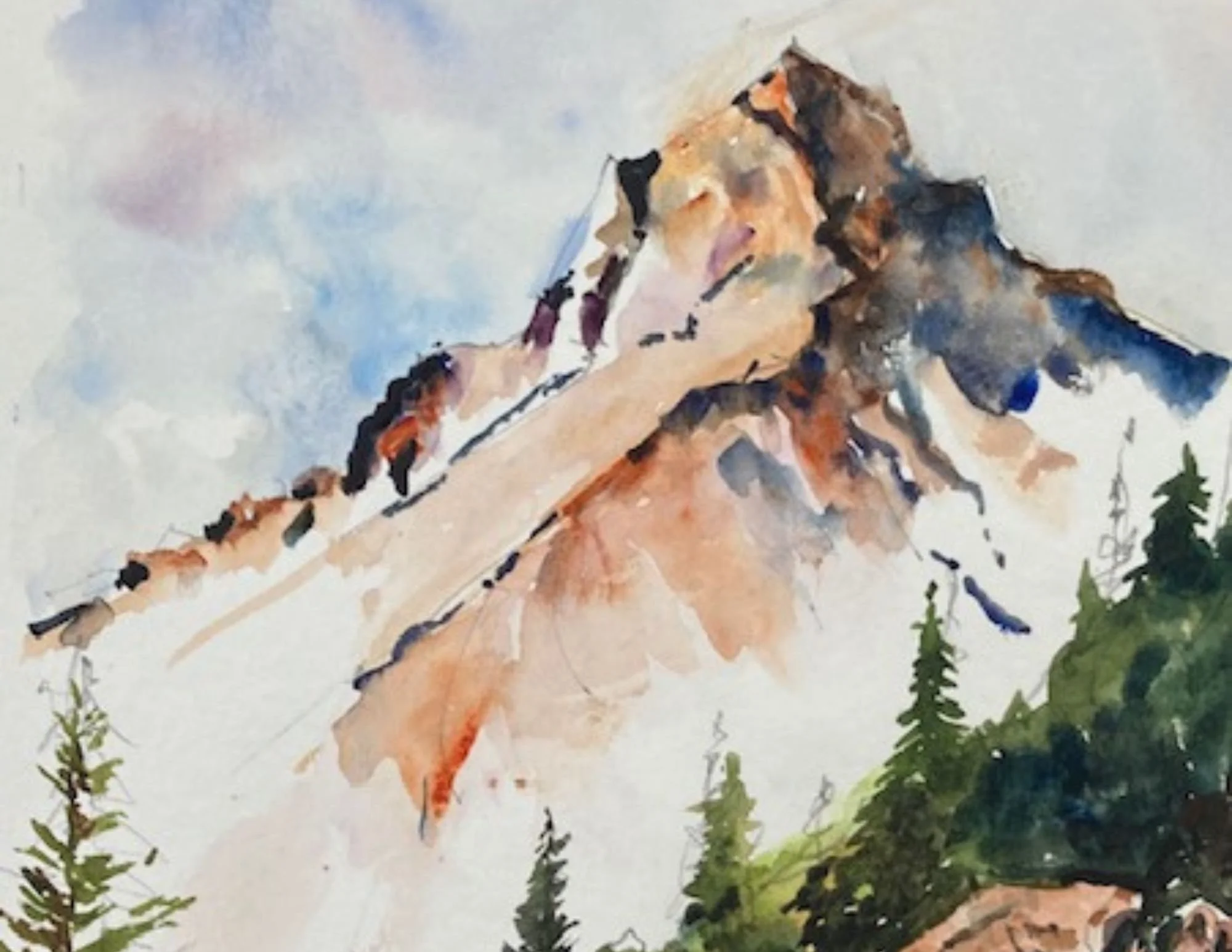 Water color class Keith Mills