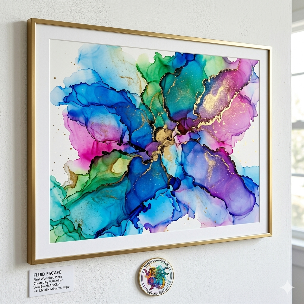 Alcohol Ink Class with Keith Mills 1 - 4 PM August 14