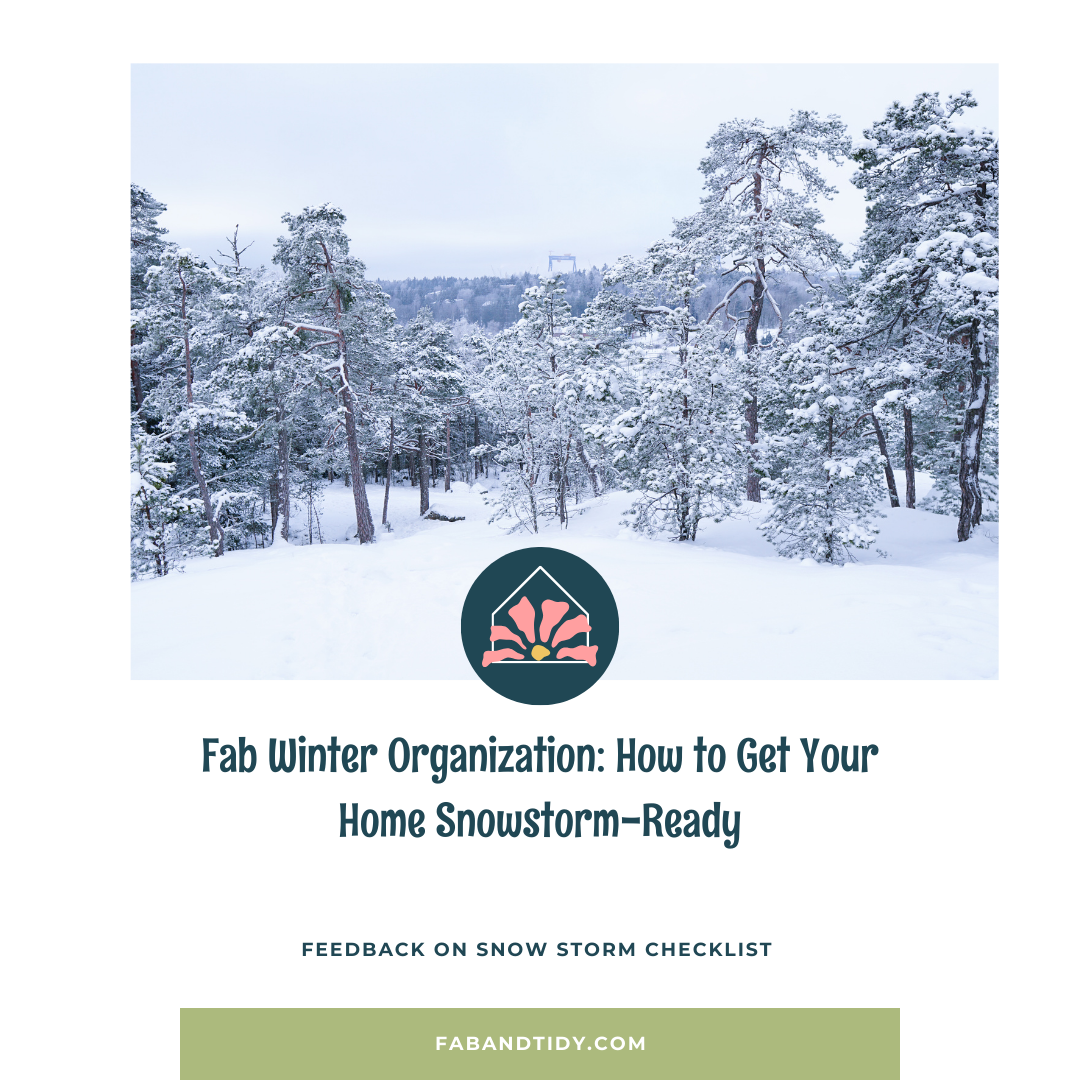  Fab Winter Organization: How to Get Your                               Home Snowstorm-Ready