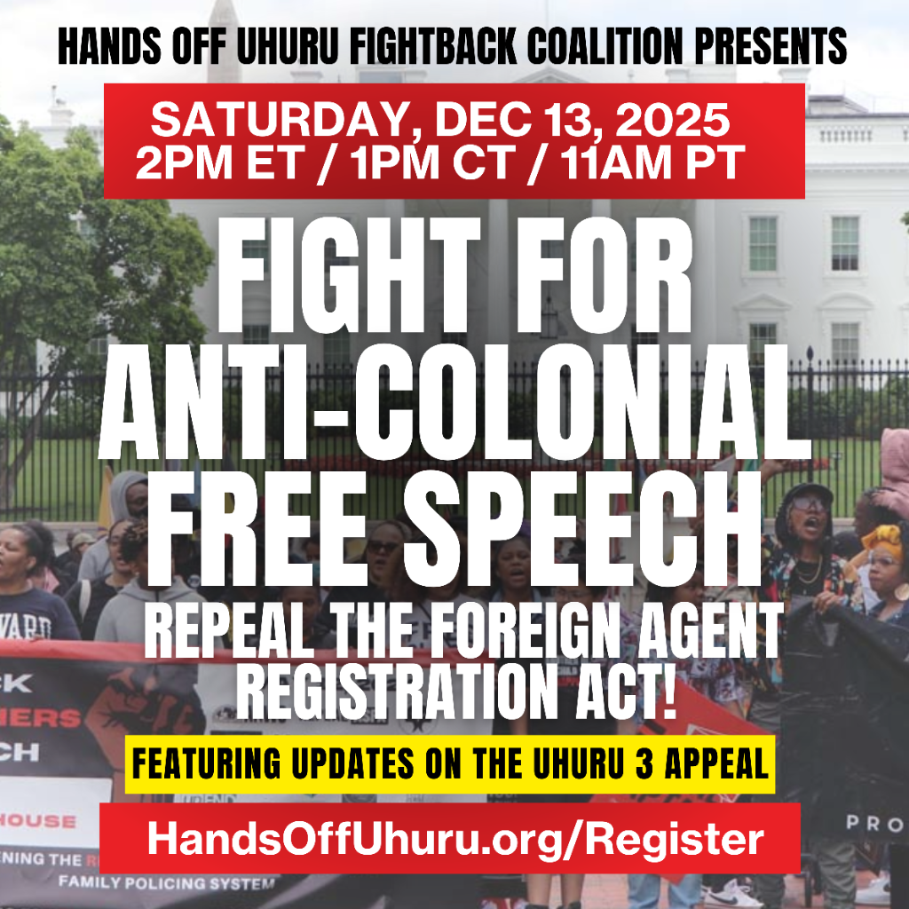 Repeal FARA! Campaign launched to defend free speech &amp; peace organizing