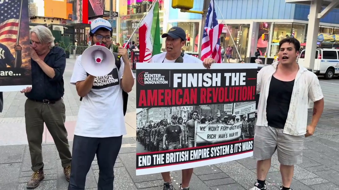 Finish the American Revolution! July 4th Anti-War Rally in Times Square