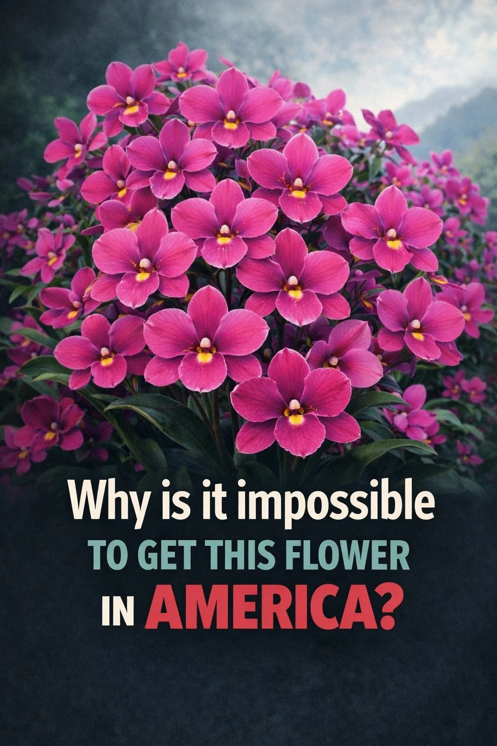 Why is it impossible to get this flower in America?