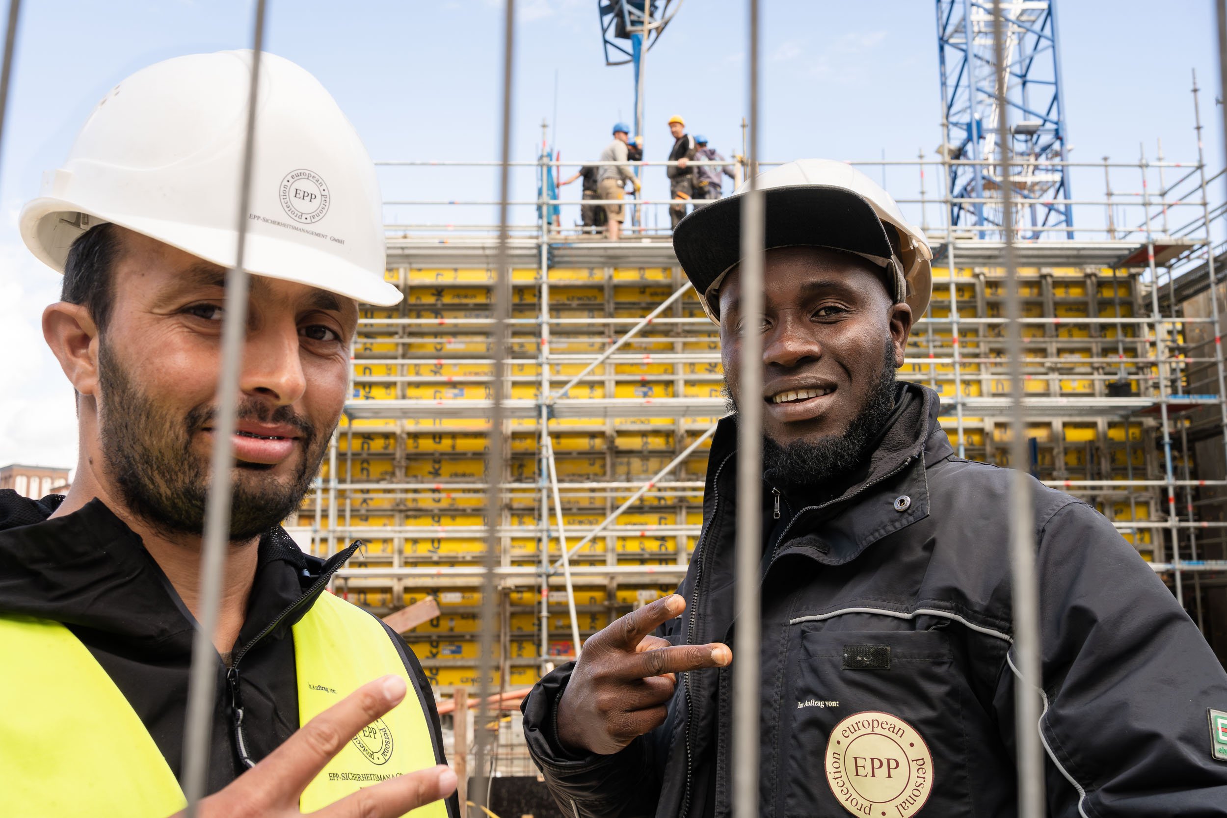 Abbrucharbeiten auf Baustelle
