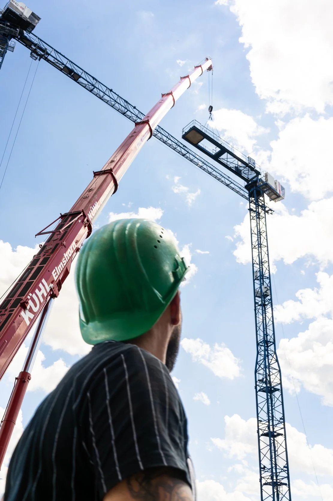 Industriefotografie Baustelle Betonarbeiten