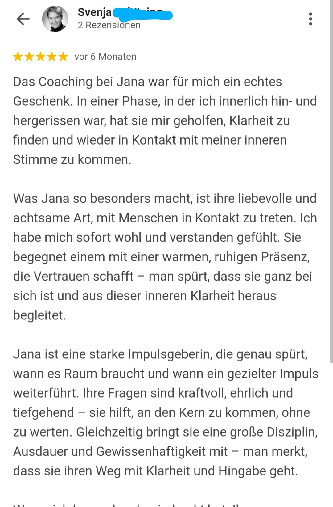 Das sagen meine Kundinnen über mein 1:1 Coaching.