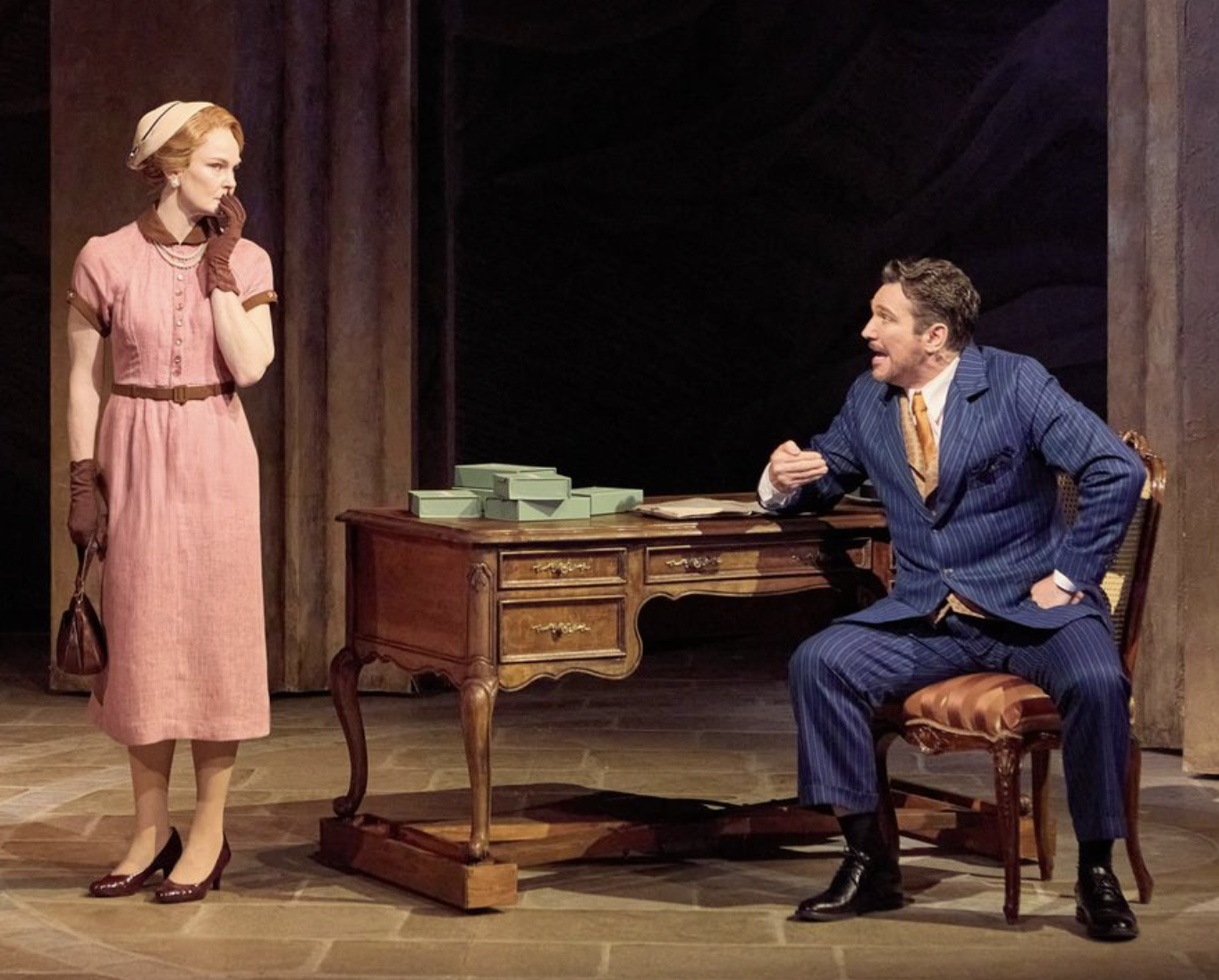 Production photo of the final product onstage. Stringer/wheels built by L. Miller. 