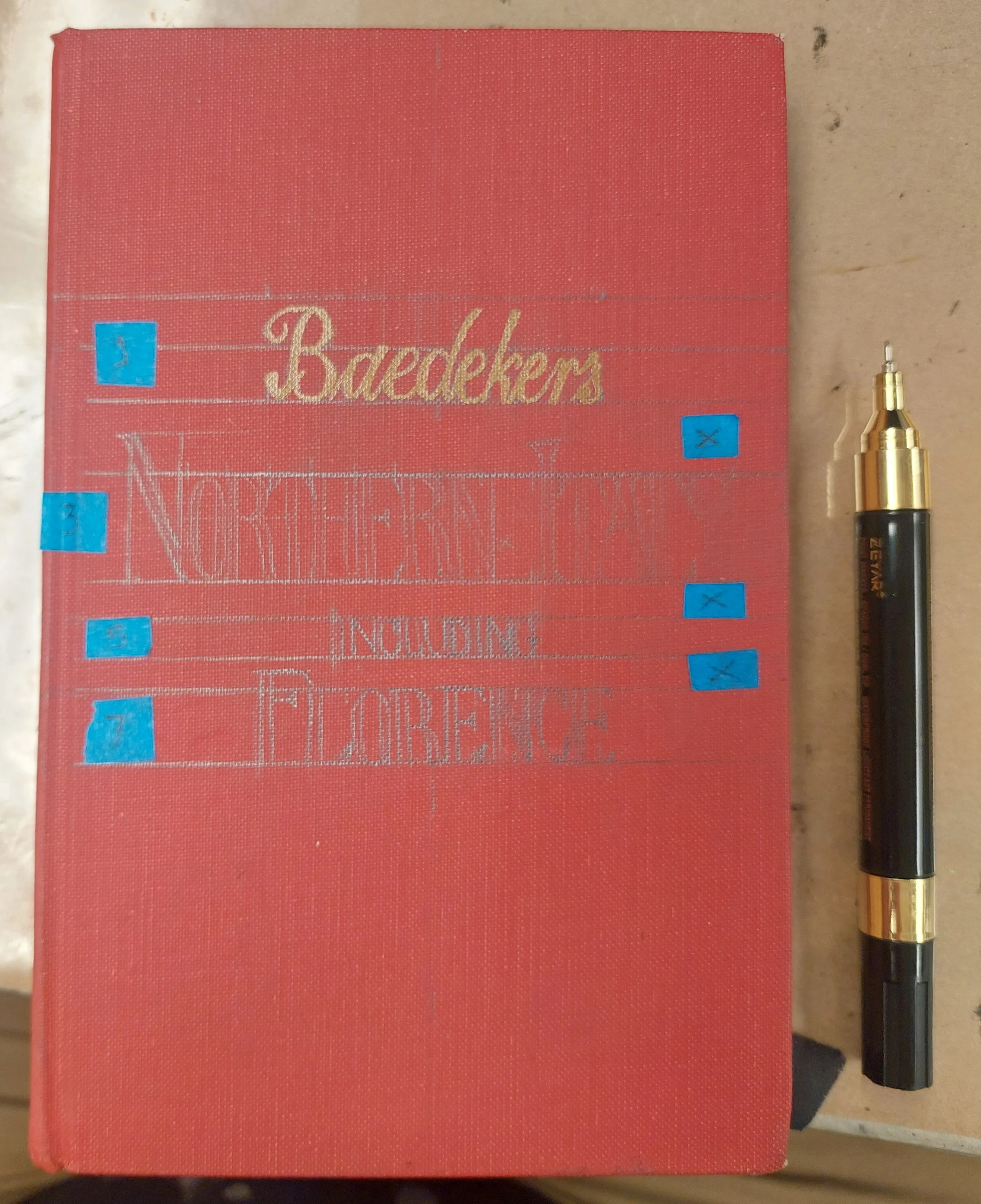 Calligraphy in progress at the sketch stage. 