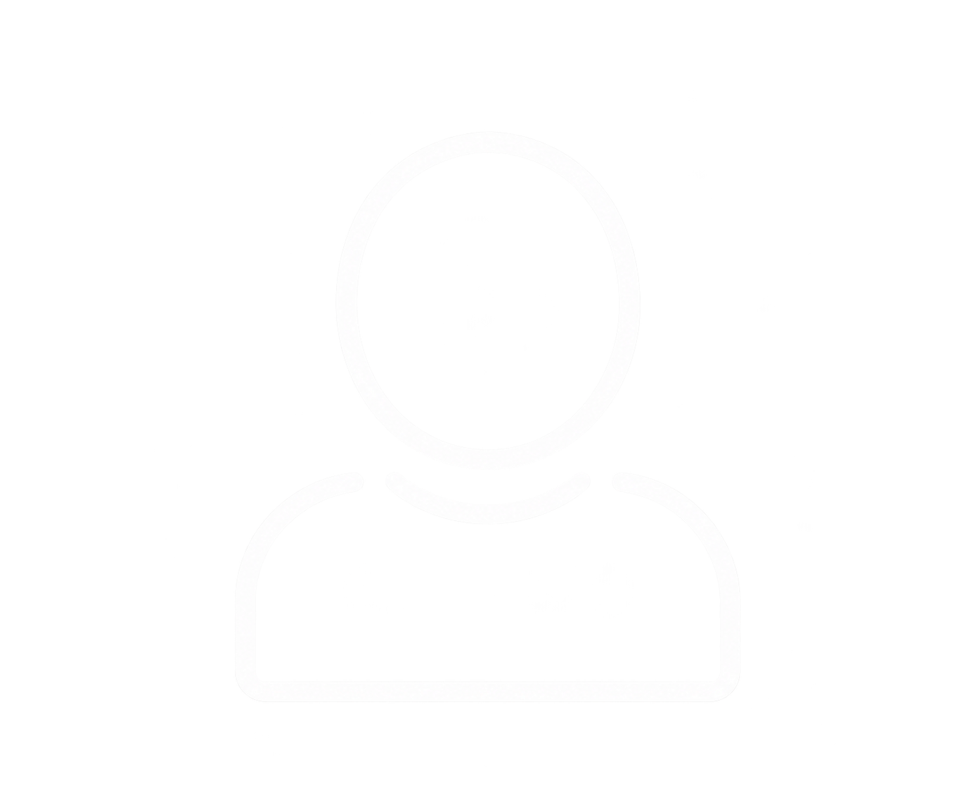 Schwarz-weiße Abbildung einer Personen-Icons, bestehend aus einem ovalen Kopf und einem rechteckigen Rumpf, ohne Gesichtsmerkmale.