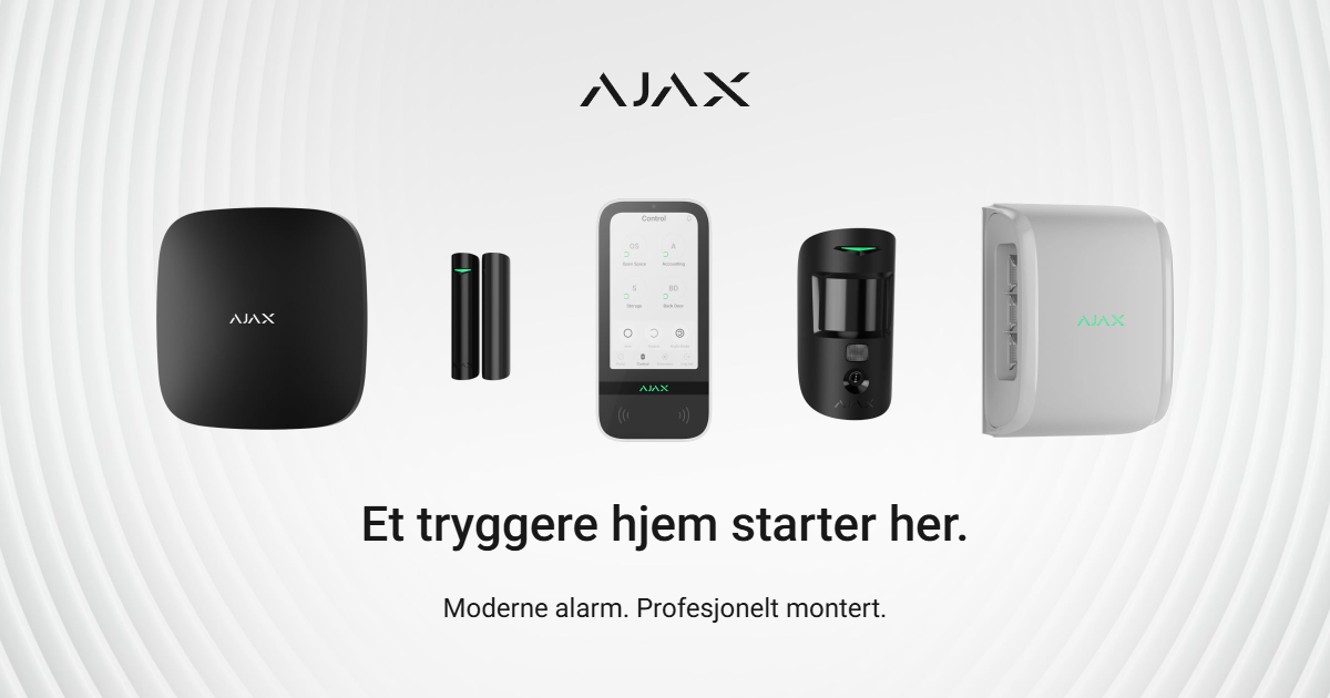 Hva er Ajax alarmsystem – og hva kan det brukes til? 🚨