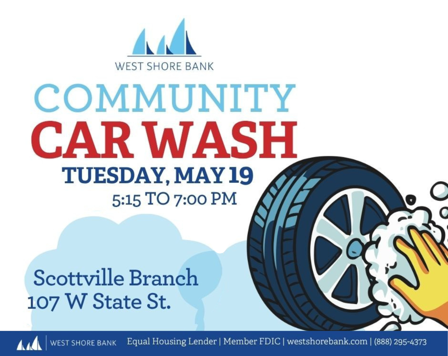 West Shore Bank Community Car Wash
