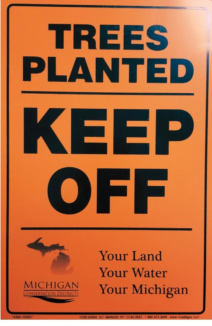Trees Planted Sign