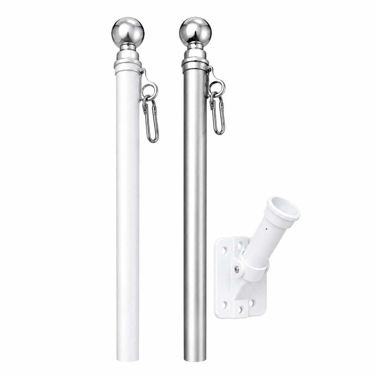 6' Spinner Pole + Adjustable Bracket Set